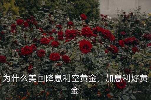 為什么美國(guó)降息利空黃金，加息利好黃金