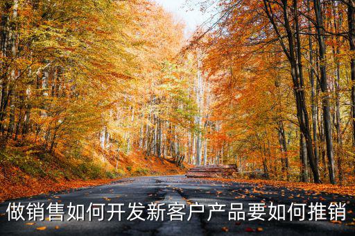 做銷售如何開發(fā)新客戶產品要如何推銷