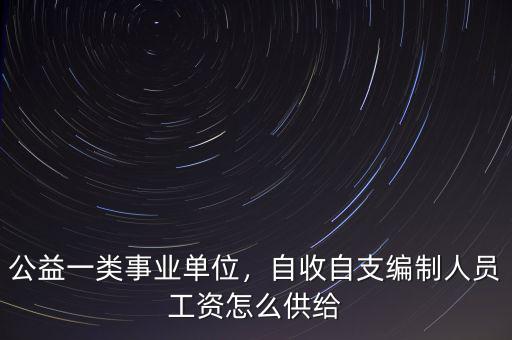 公益一類(lèi)事業(yè)單位，自收自支編制人員工資怎么供給