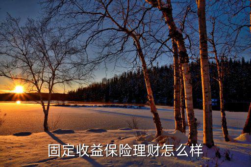 固定收益保險理財怎么樣