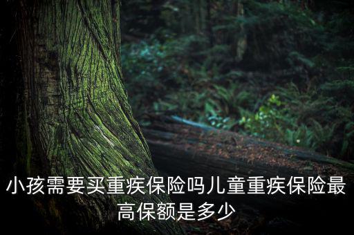 兒童重疾多少,小孩需要買(mǎi)重疾保險(xiǎn)嗎