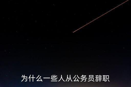 李維金為什么辭職,為什么一些人從公務員辭職