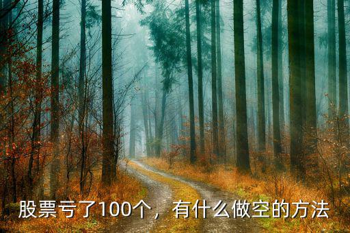 有什么投資可以讓散戶(hù)做空,有什么做空的方法