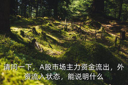 請(qǐng)問一下，A股市場(chǎng)主力資金流出，外資流入狀態(tài)，能說明什么