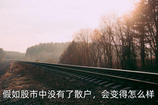 假如股市中沒(méi)有了散戶(hù)，會(huì)變得怎么樣