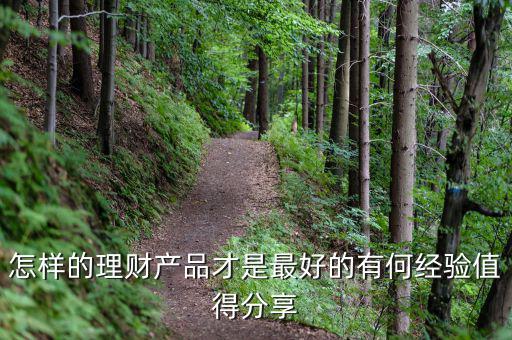 怎樣的理財產(chǎn)品才是最好的有何經(jīng)驗(yàn)值得分享