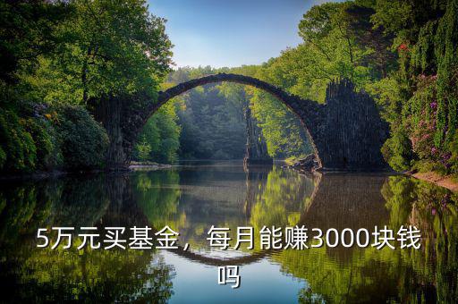 5萬元買基金，每月能賺3000塊錢嗎