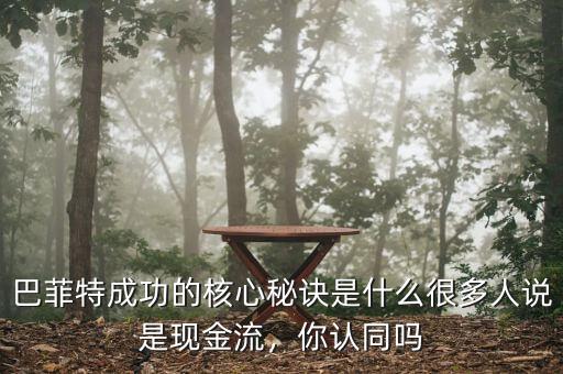巴菲特成功的核心秘訣是什么很多人說是現(xiàn)金流，你認(rèn)同嗎