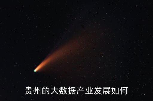 貴州的大數據產業(yè)發(fā)展如何