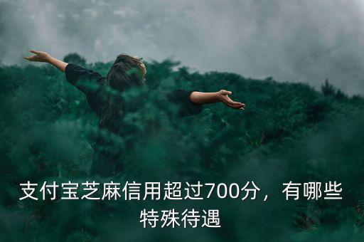 支付寶芝麻信用超過700分，有哪些特殊待遇