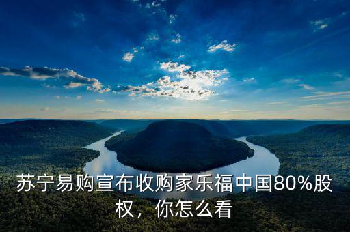 蘇寧易購(gòu)宣布收購(gòu)家樂(lè)福中國(guó)80%股權(quán)，你怎么看