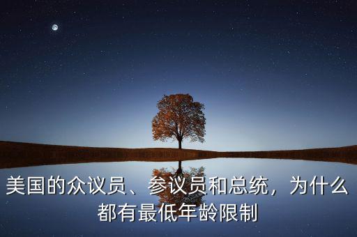 美國的眾議員、參議員和總統(tǒng)，為什么都有最低年齡限制