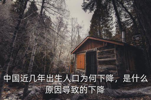 中國(guó)近幾年出生人口為何下降，是什么原因?qū)е碌南陆? class=