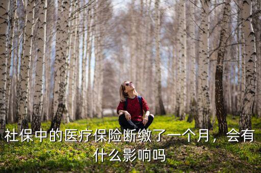 社保中的醫(yī)療保險(xiǎn)斷繳了一個(gè)月，會(huì)有什么影響嗎