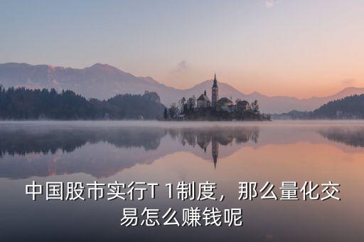 中國股市實行T 1制度，那么量化交易怎么賺錢呢