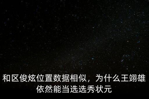 和區(qū)俊炫位置數(shù)據(jù)相似，為什么王翊雄依然能當(dāng)選選秀狀元
