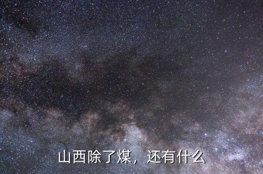 山西除了煤，還有什么