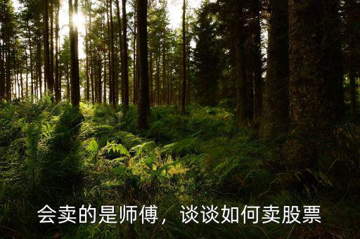 會(huì)賣(mài)的是師傅，談?wù)勅绾钨u(mài)股票