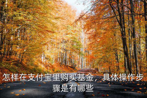 怎樣在支付寶里購買基金，具體操作步驟是有哪些