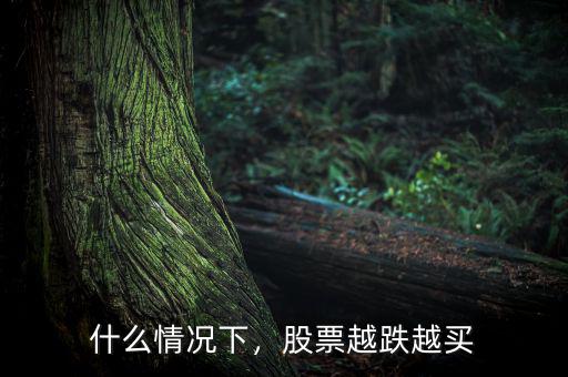 什么情況下，股票越跌越買