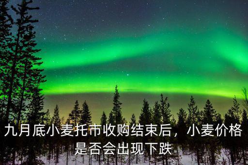 九月底小麥托市收購(gòu)結(jié)束后，小麥價(jià)格是否會(huì)出現(xiàn)下跌