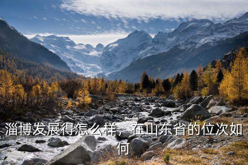 淄博發(fā)展得怎么樣，在山東省的位次如何