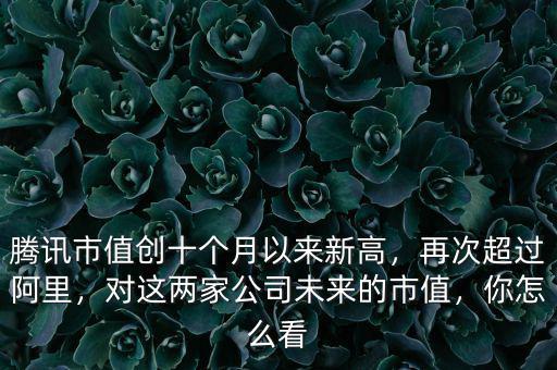 騰訊市值創(chuàng)十個(gè)月以來(lái)新高，再次超過(guò)阿里，對(duì)這兩家公司未來(lái)的市值，你怎么看