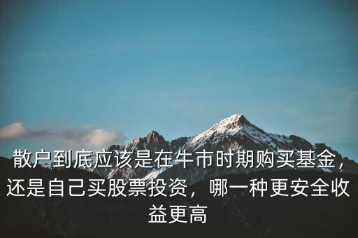 散戶到底應(yīng)該是在牛市時期購買基金，還是自己買股票投資，哪一種更安全收益更高