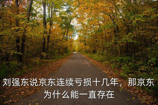 劉強(qiáng)東說京東連續(xù)虧損十幾年，那京東為什么能一直存在