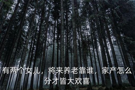 有兩個(gè)女兒，將來養(yǎng)老靠誰，家產(chǎn)怎么分才皆大歡喜