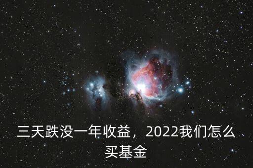 三天跌沒一年收益，2022我們怎么買基金