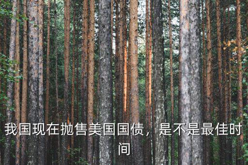 我國現(xiàn)在拋售美國國債，是不是最佳時(shí)間