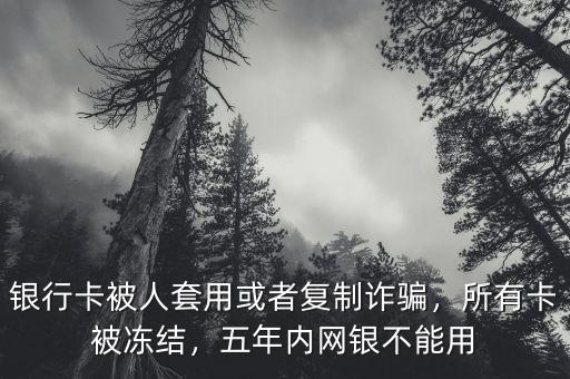 銀行卡怎么被別人復制,所有卡被凍結