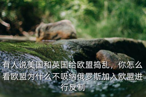 有人說美國和英國給歐盟搗亂，你怎么看歐盟為什么不吸納俄羅斯加入歐盟進(jìn)行反制