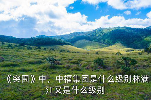 吳焰是什么級(jí)別,林滿(mǎn)江又是什么級(jí)別