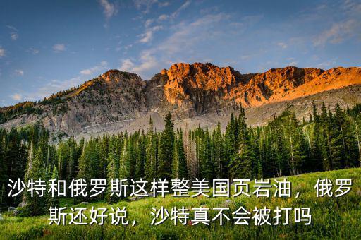 沙特和俄羅斯這樣整美國頁巖油，俄羅斯還好說，沙特真不會被打嗎