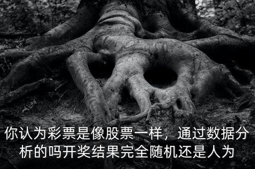 你認為彩票是像股票一樣，通過數(shù)據(jù)分析的嗎開獎結果完全隨機還是人為