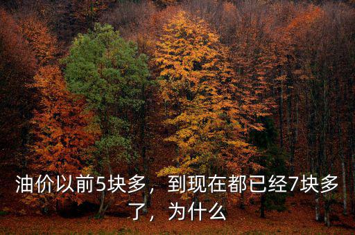 油價(jià)以前5塊多，到現(xiàn)在都已經(jīng)7塊多了，為什么