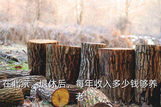 在北京，退休后，每年收入多少錢夠養(yǎng)老