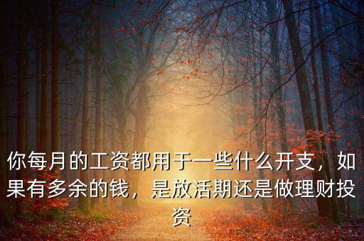 你每月的工資都用于一些什么開支，如果有多余的錢，是放活期還是做理財(cái)投資