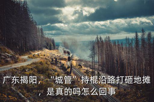 廣東揭陽，“城管”持棍沿路打砸地攤，是真的嗎怎么回事
