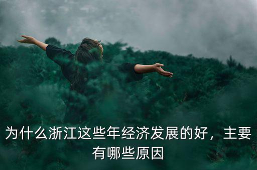 為什么浙江這些年經濟發(fā)展的好，主要有哪些原因