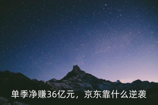 單季凈賺36億元，京東靠什么逆襲