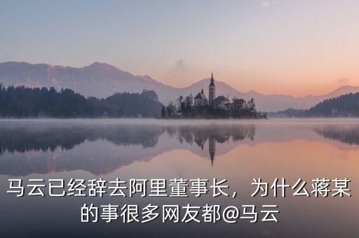 馬云已經(jīng)辭去阿里董事長(zhǎng)，為什么蔣某的事很多網(wǎng)友都@馬云