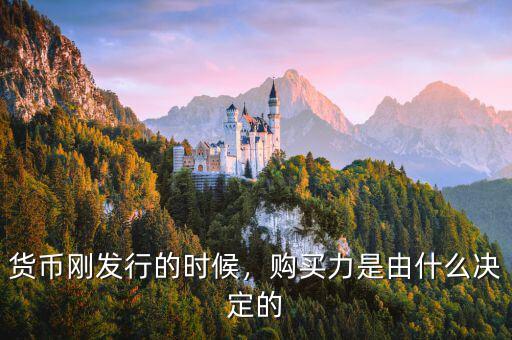 貨幣剛發(fā)行的時(shí)候，購買力是由什么決定的