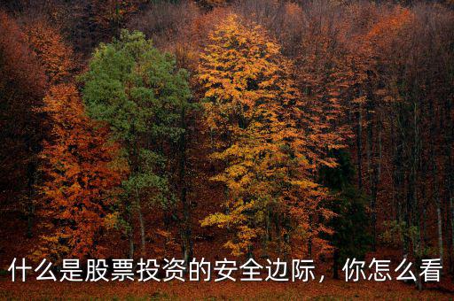 什么是股票投資的安全邊際，你怎么看
