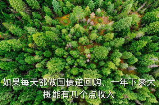 債券回購年收益率大概有多少,一年下來大概能有幾個點(diǎn)收入