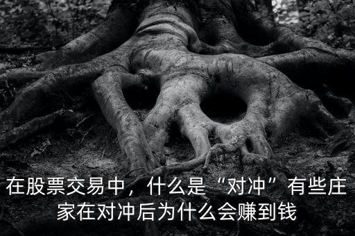 在股票交易中，什么是“對(duì)沖”有些莊家在對(duì)沖后為什么會(huì)賺到錢(qián)