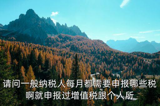 一般納稅人每月必報(bào)什么經(jīng)費(fèi)，一般納稅人每月都需要報(bào)什么稅