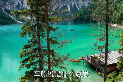 報(bào)稅里面有 車(chē)船稅什么意思，車(chē)船稅是什么意思